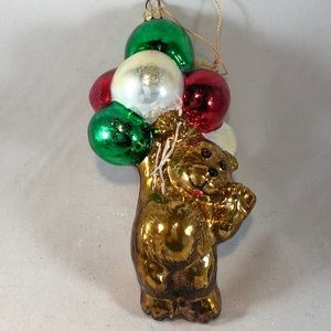 KURT S ADLER AP 987 Bear w/Balloons Ornament